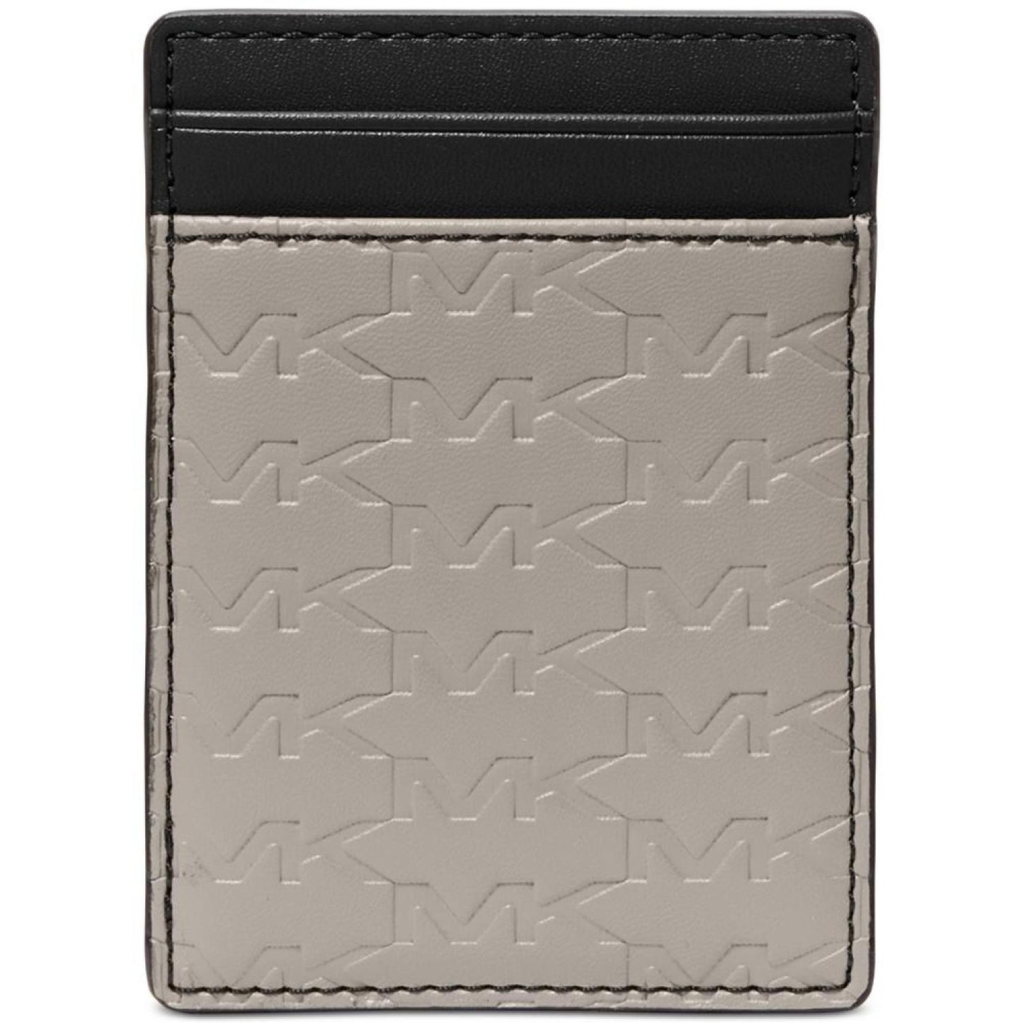 Men's Malone Debossed-Logo Money Clip Card Case