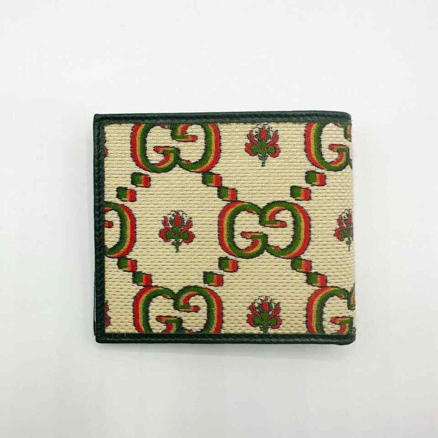 Gucci 100 Centennial Men's Canvas Bifold Wallet