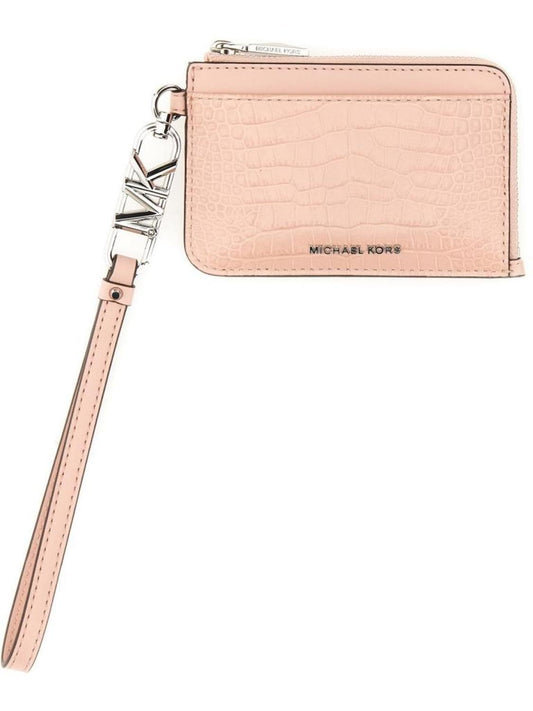 Michael Michael Kors Embossed Zipped Cardholder