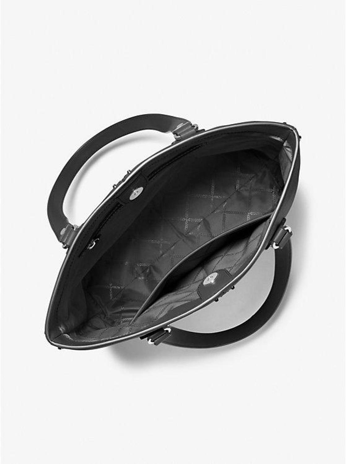 Astor Large Studded Leather Tote Bag