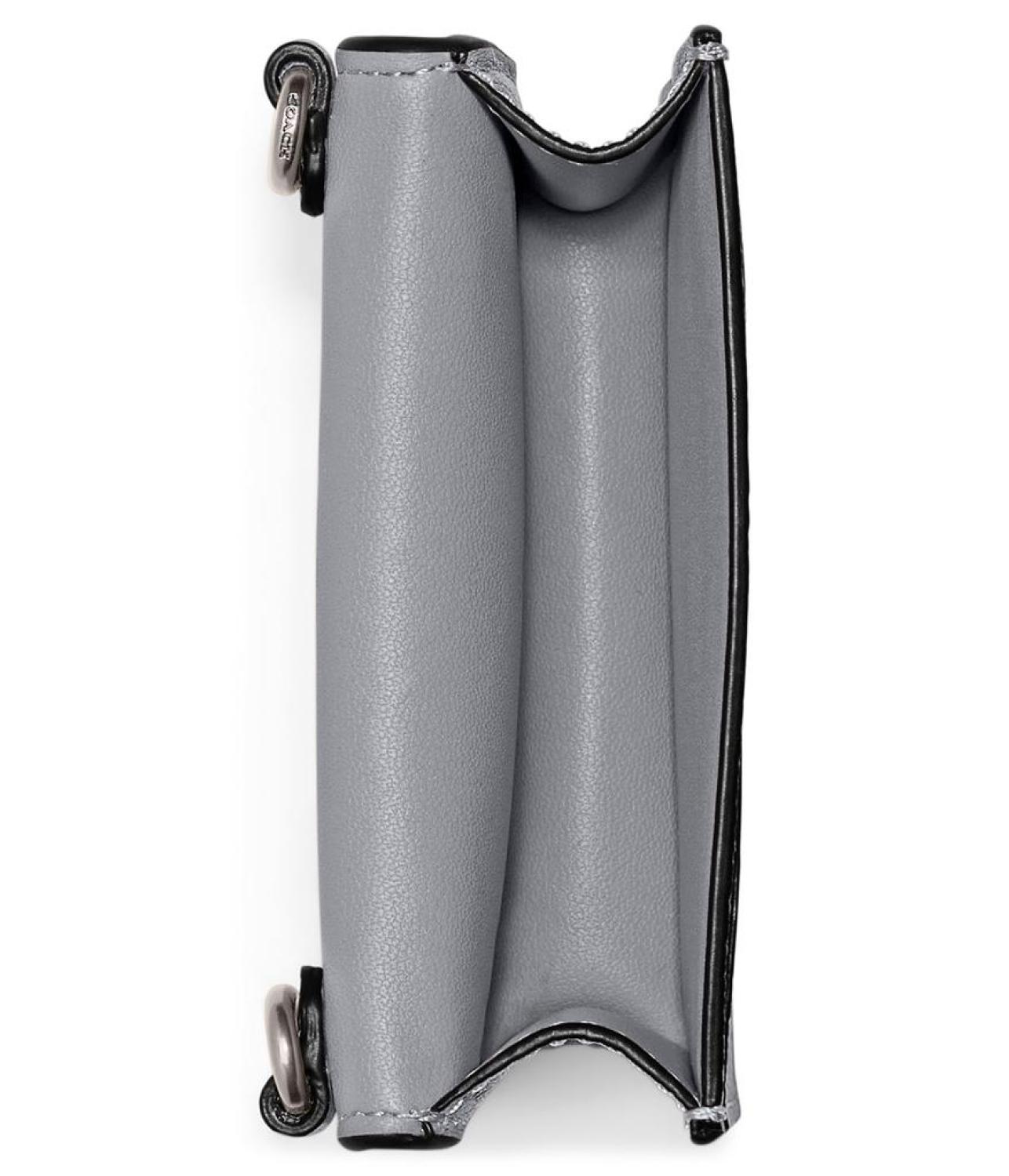 Refined Calf Leather Half Flap Card Case