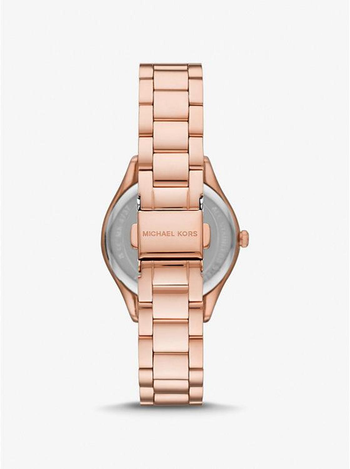 Mini Lauryn Pavé Rose Gold-Tone Watch