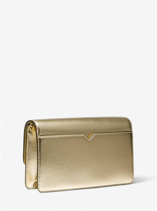 Cece Medium Metallic Faux Leather Clutch