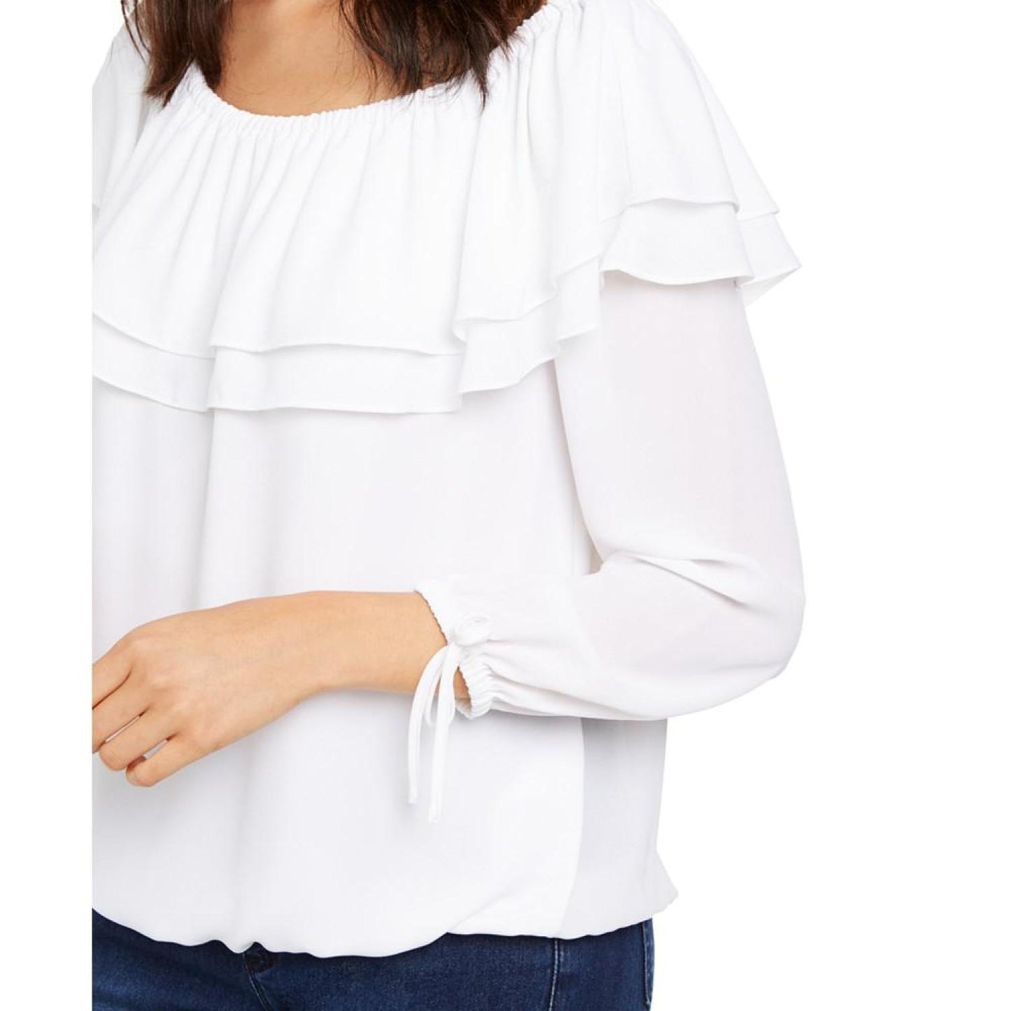 Women's Ruffled Off-The-Shoulder Top