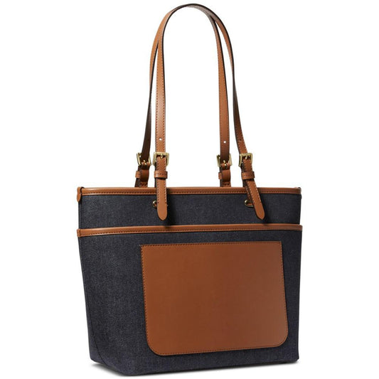 Medium Top Zip Pocket Tote