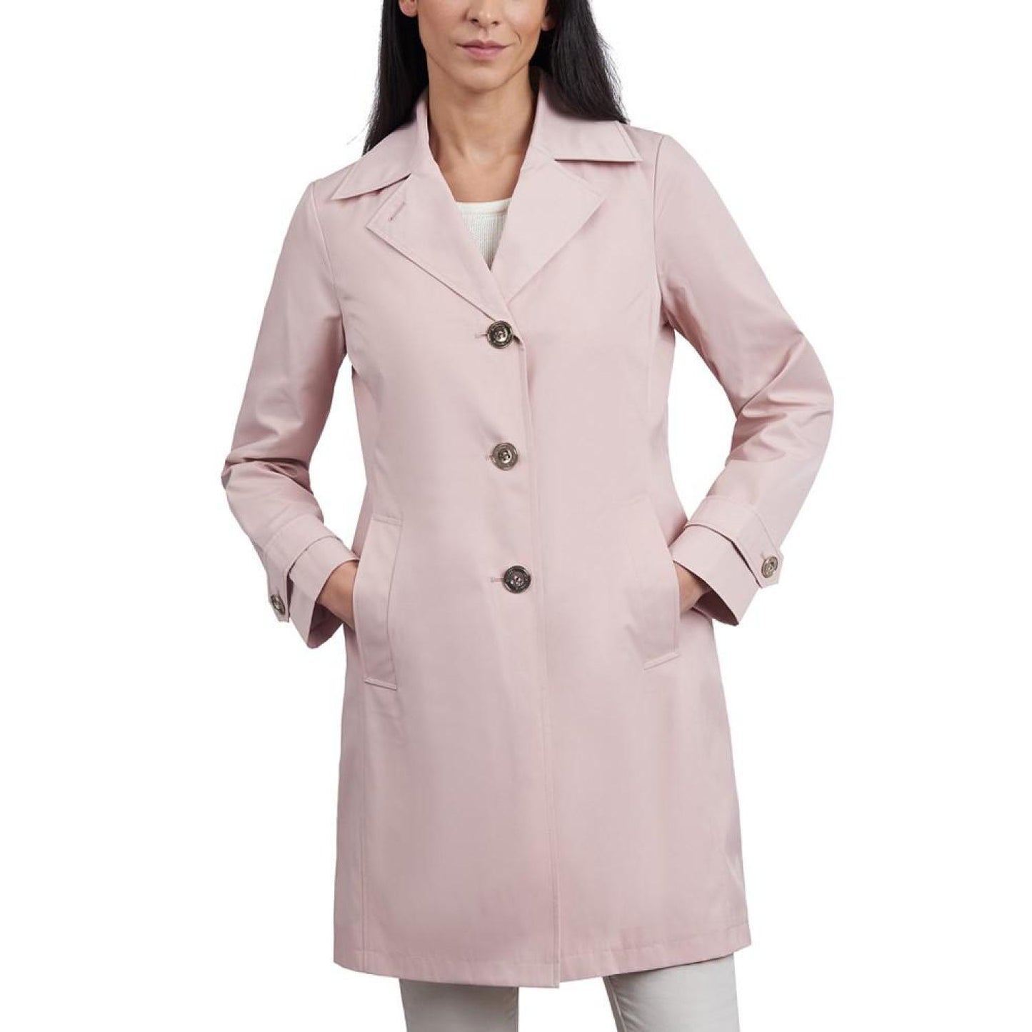 Women's Single-Breasted Reefer Trench Coat