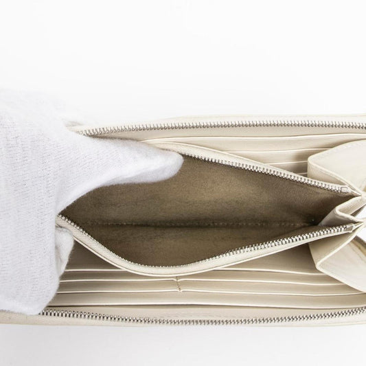 Bicolor Zip Around Wallet