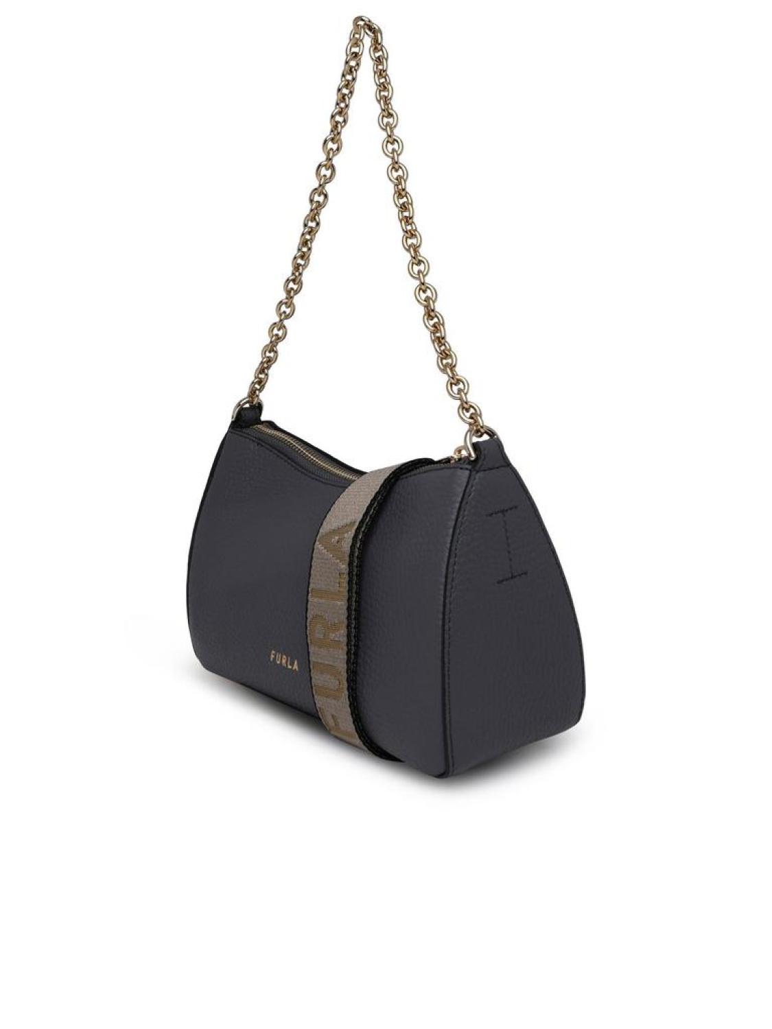 Furla Logo Plaque Zipped Tote Bag
