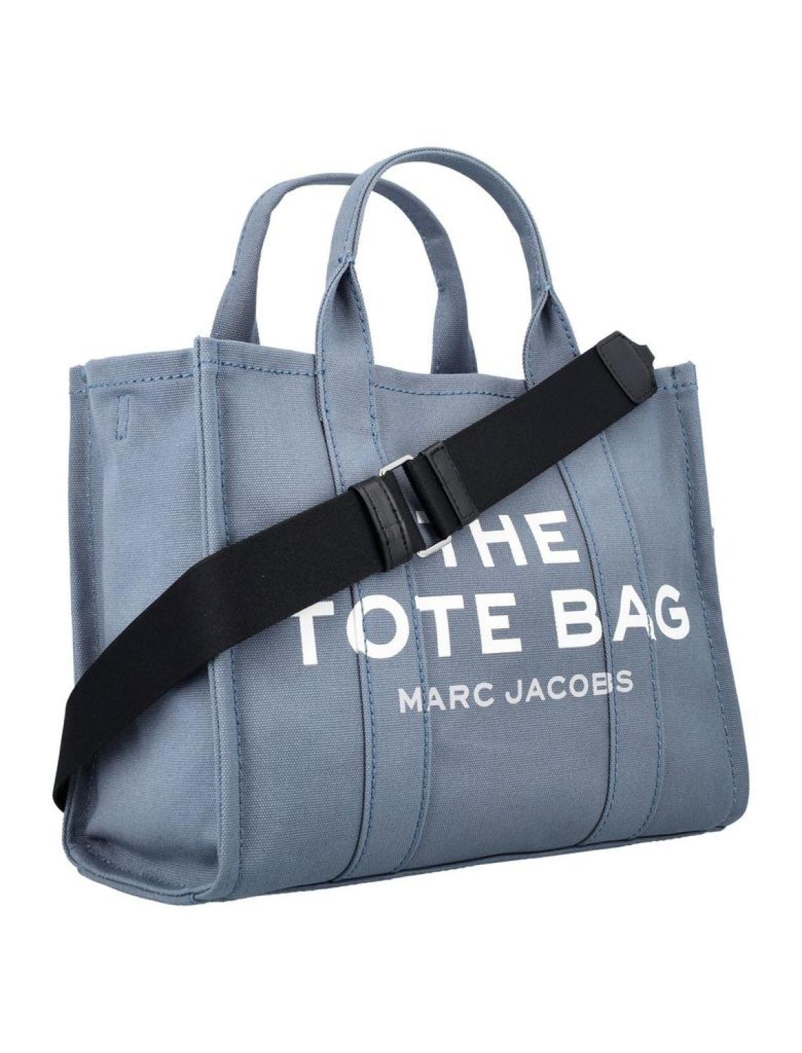 Marc Jacobs Logo Printed Zipped Medium Tote Bag