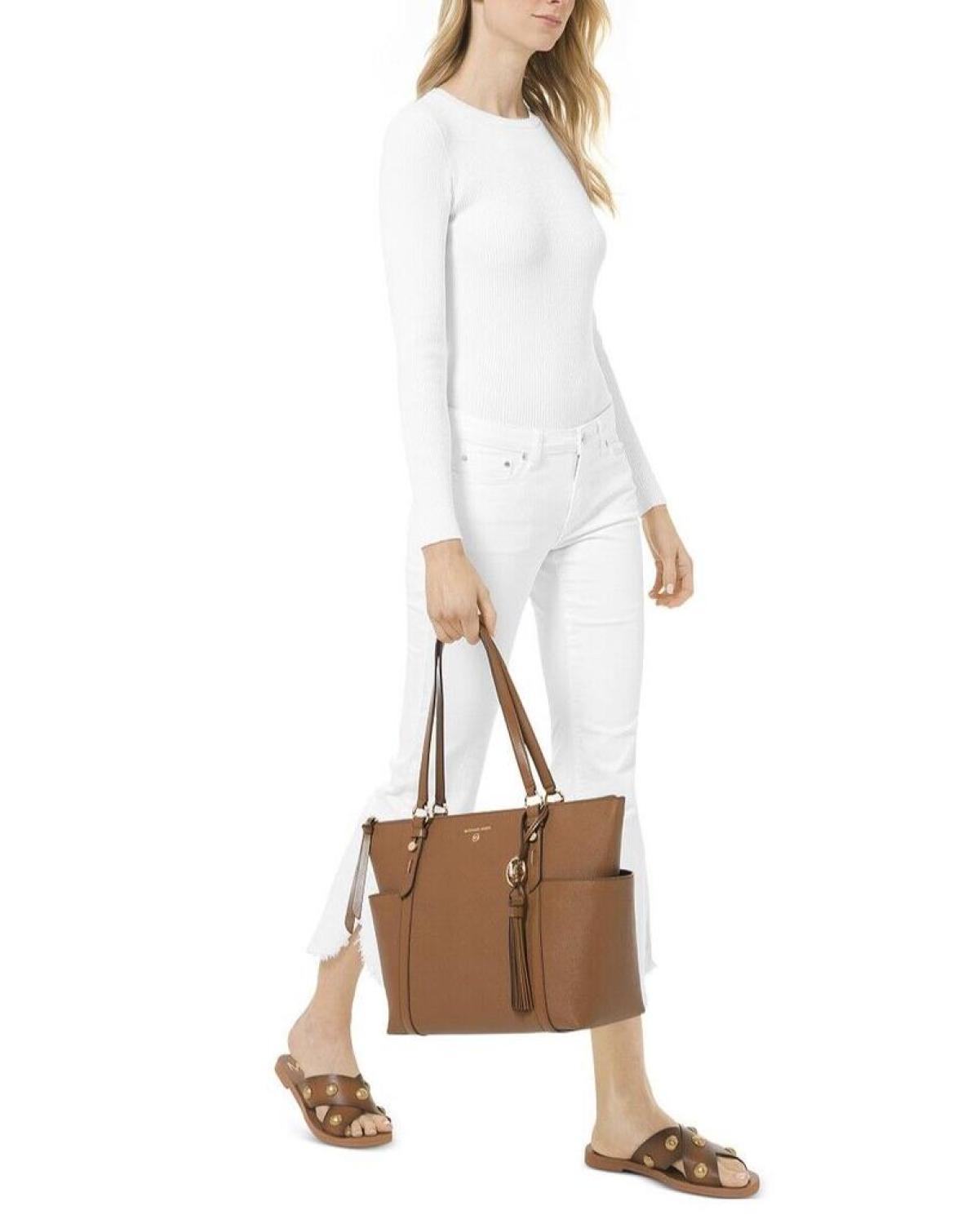 Michael Kors Women's Sullivan Top Zip Leather Tote Bag