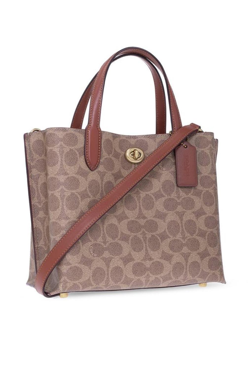 Coach Willow 24 Monogram Pattern Tote Bag