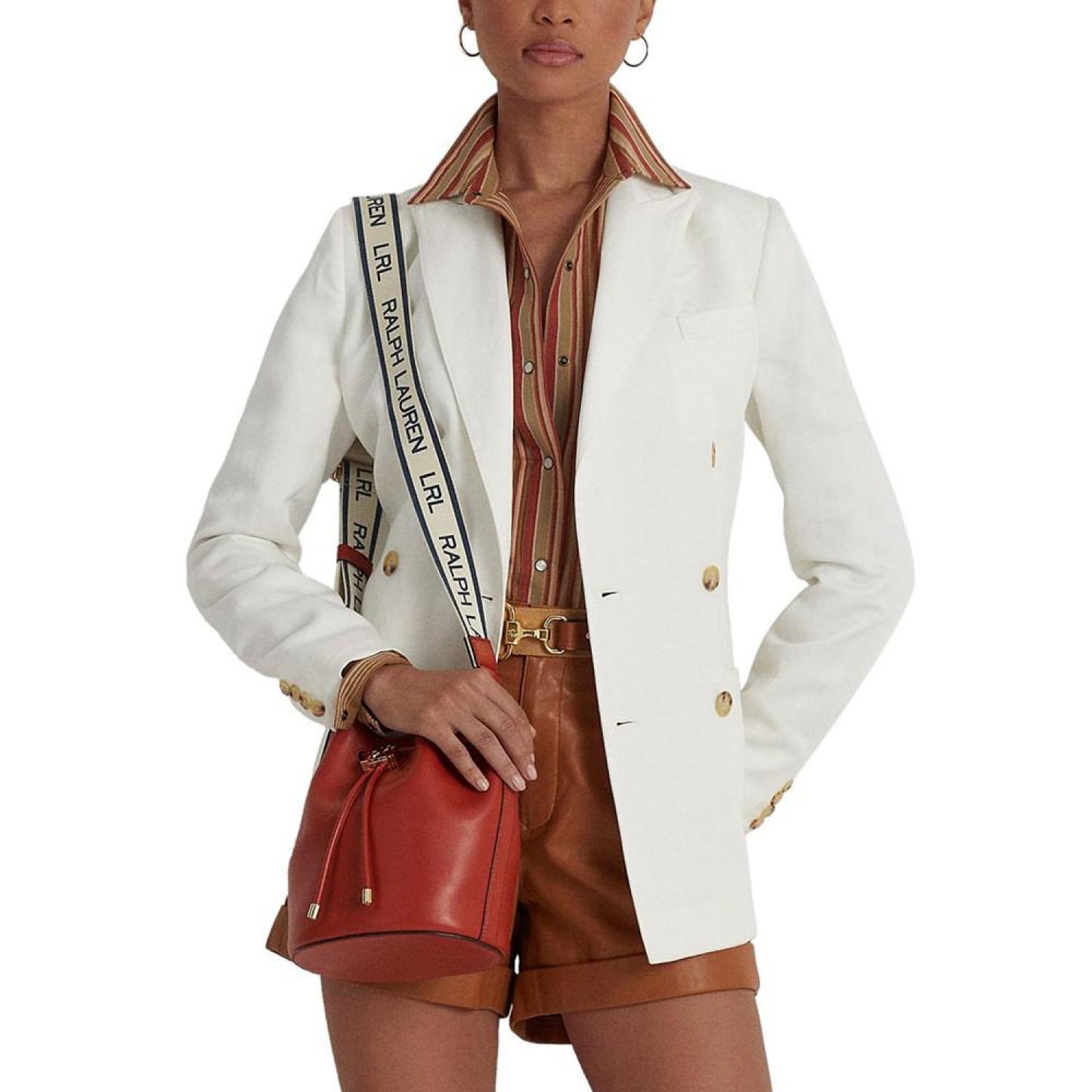 Andie Medium Leather Drawstring Bag