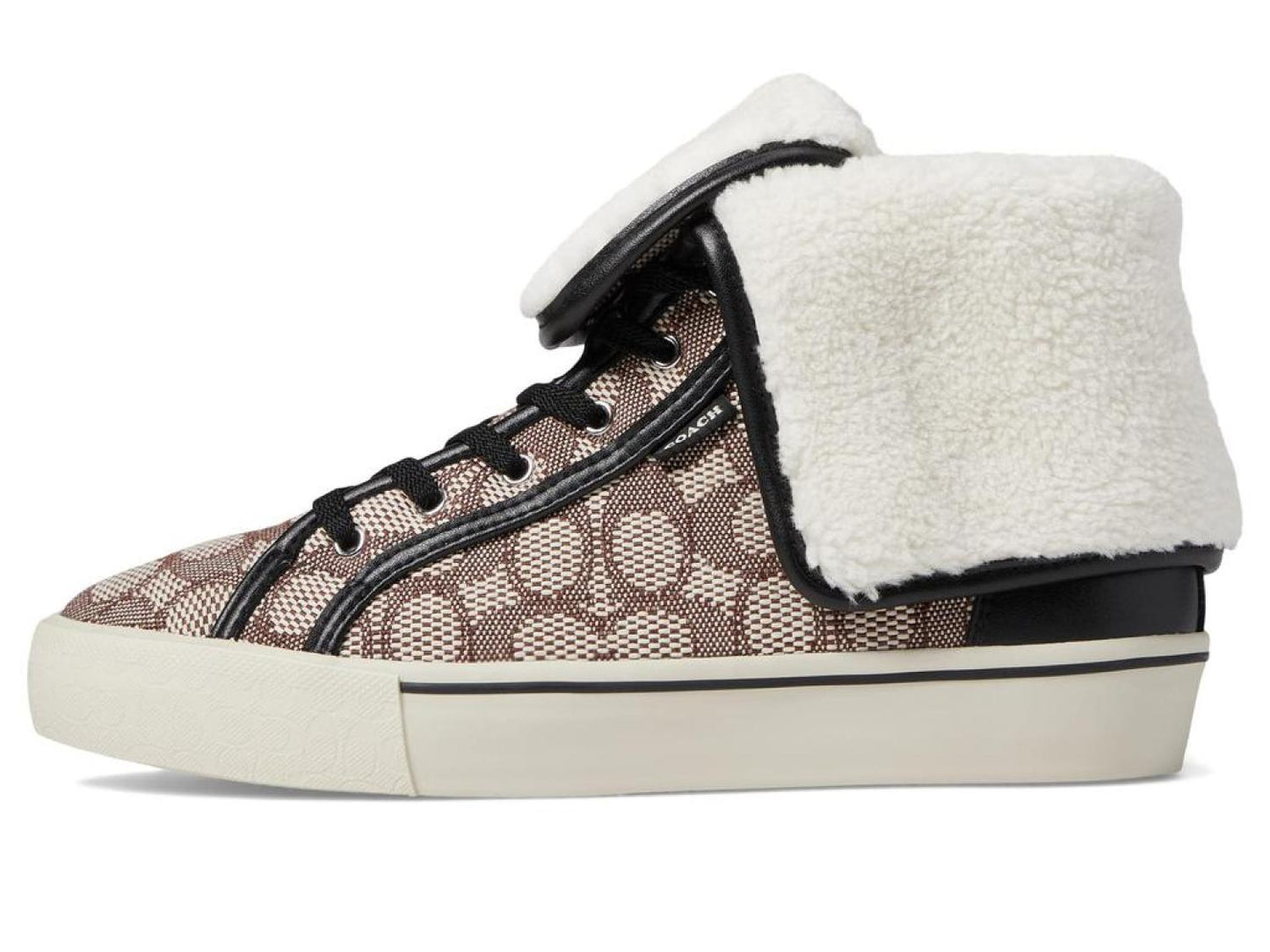 Citysole Textured Jacquard Fold-Over High-Top Platform