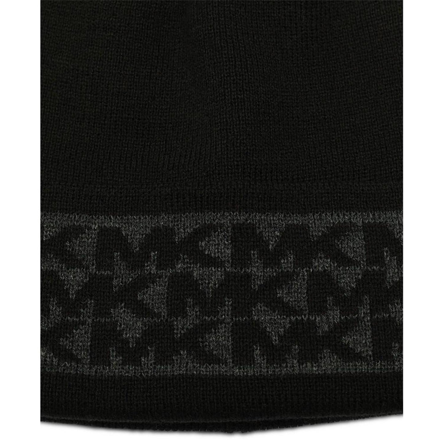 Men's MK Stripe Cuffed Logo Beanie