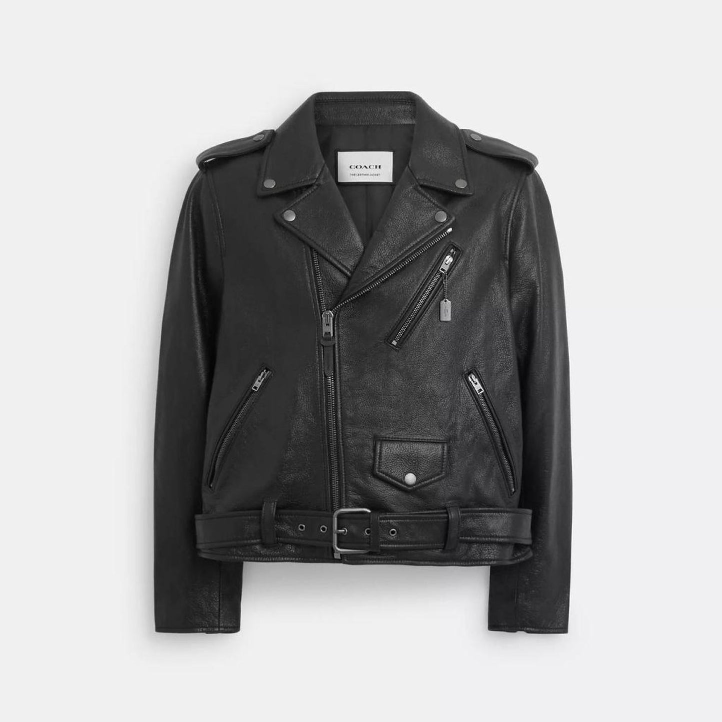 Coach Outlet Leather Moto Jacket