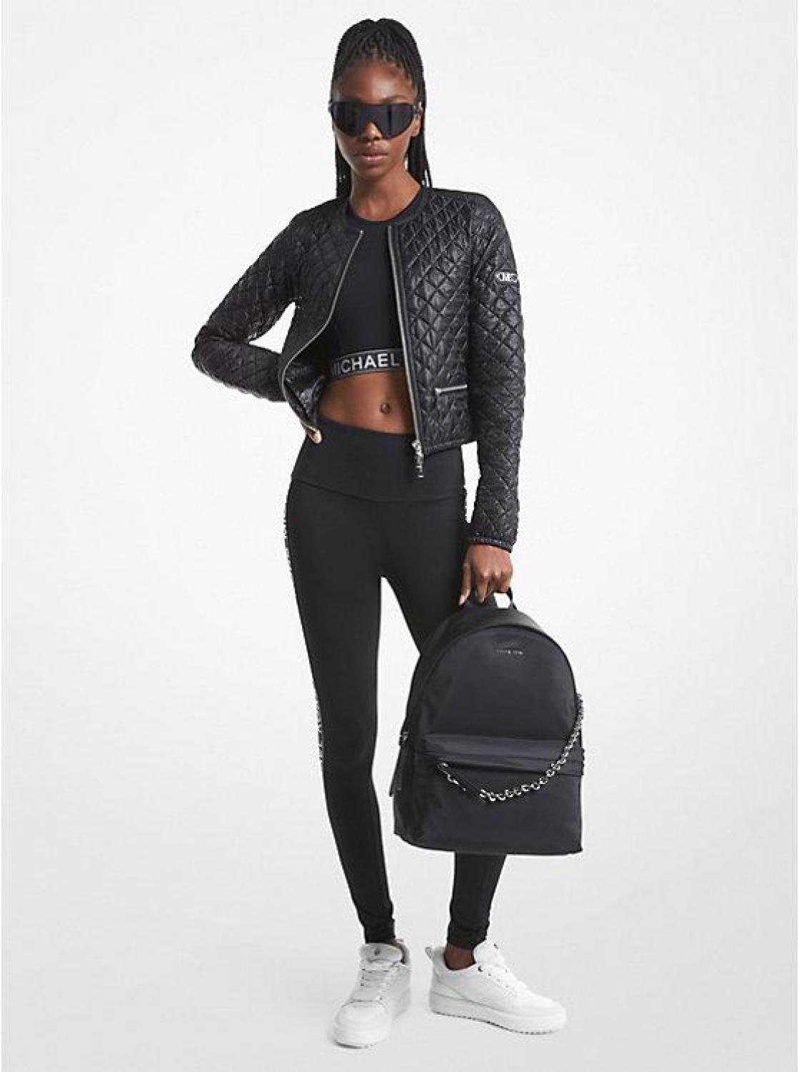 Quilted Satin Ciré Jacket