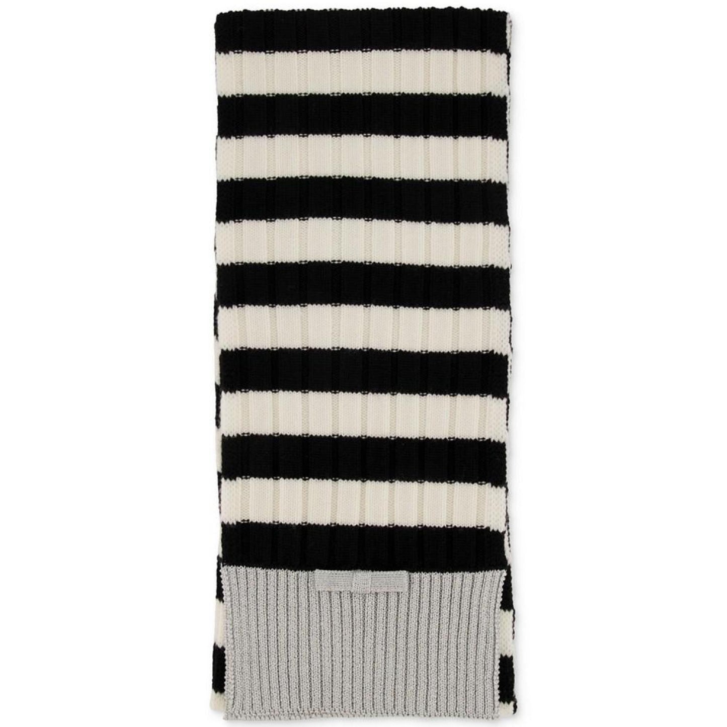 Women's Bicolor Stripe Knit Scarf
