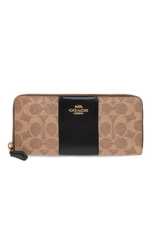 Coach Monogrammed Zip-Around Wallet