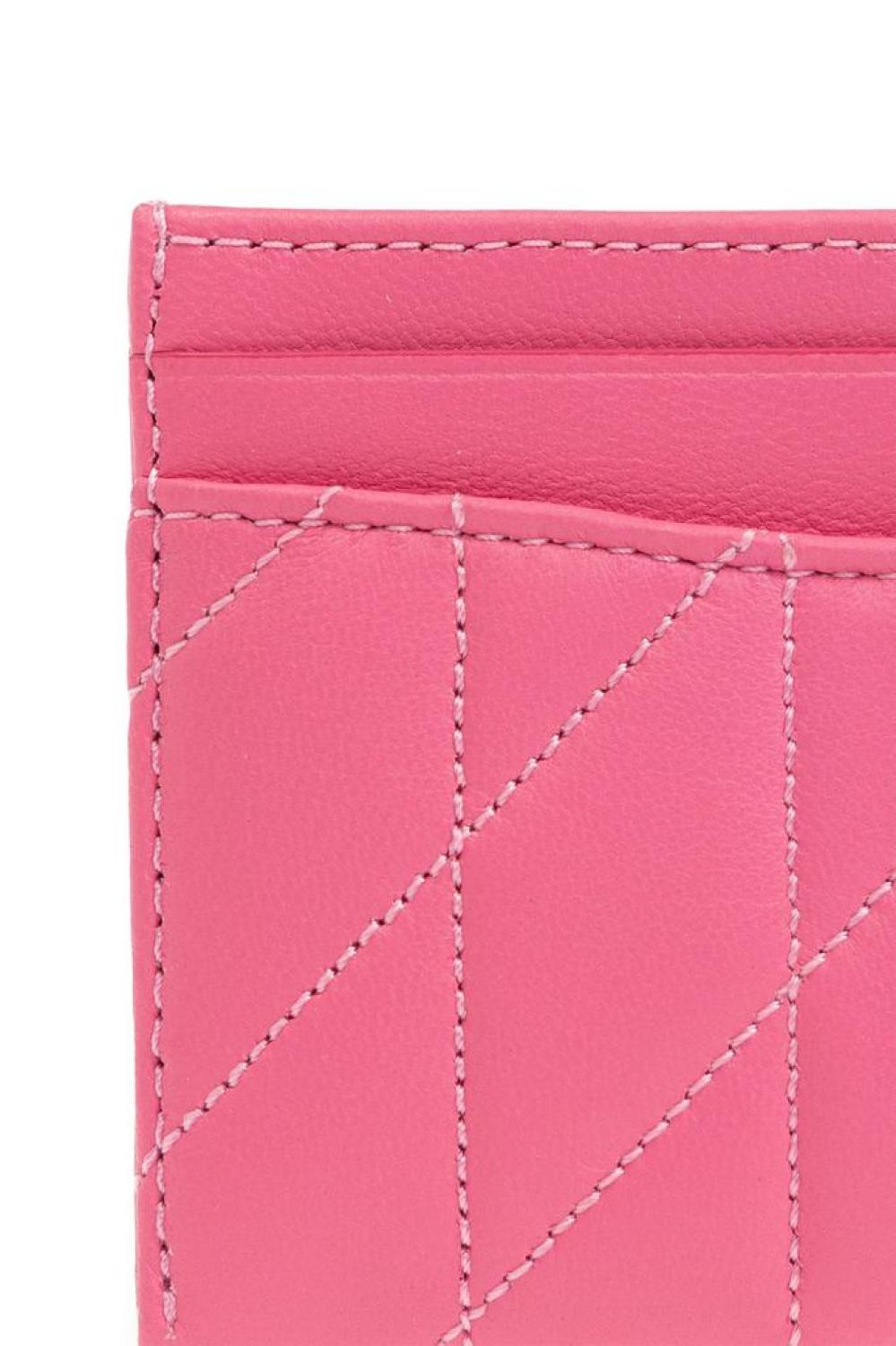 Coach Logo Plaque Quilted Card Case
