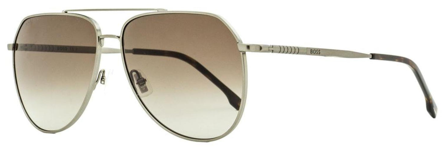 Hugo Boss Men's Pilot Sunglasses B1447S KJ186 Dark Ruthenium 61mm