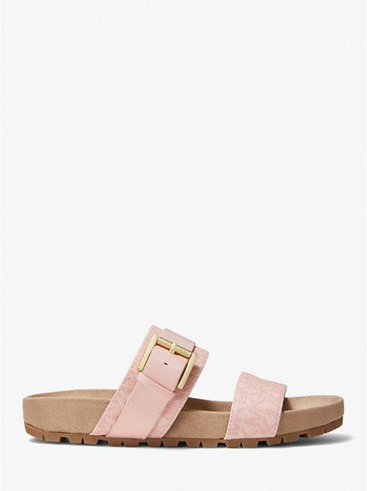 Mylah Logo and Leather Sandal