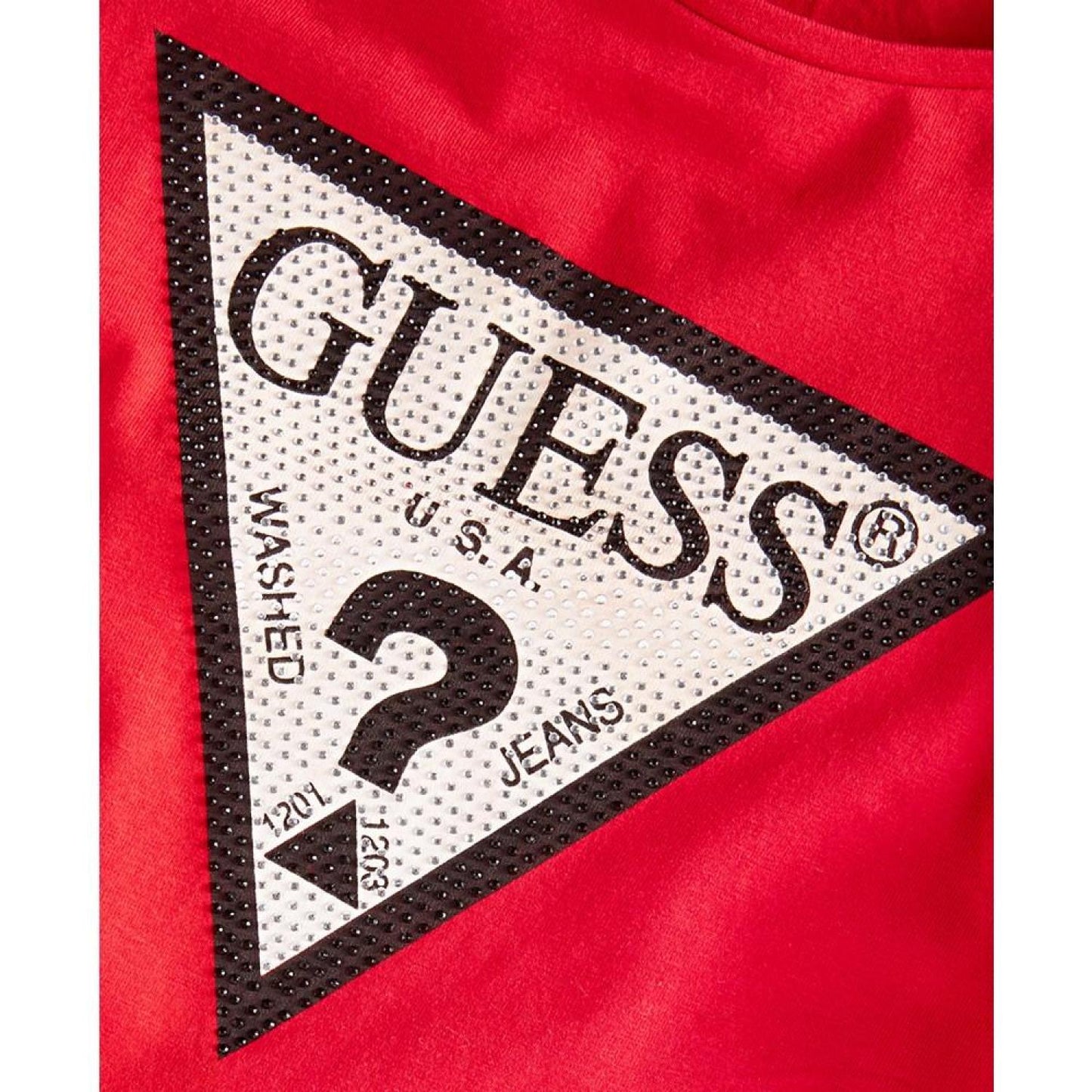 Big Girls Triangle Rhinestone Logo T-shirt