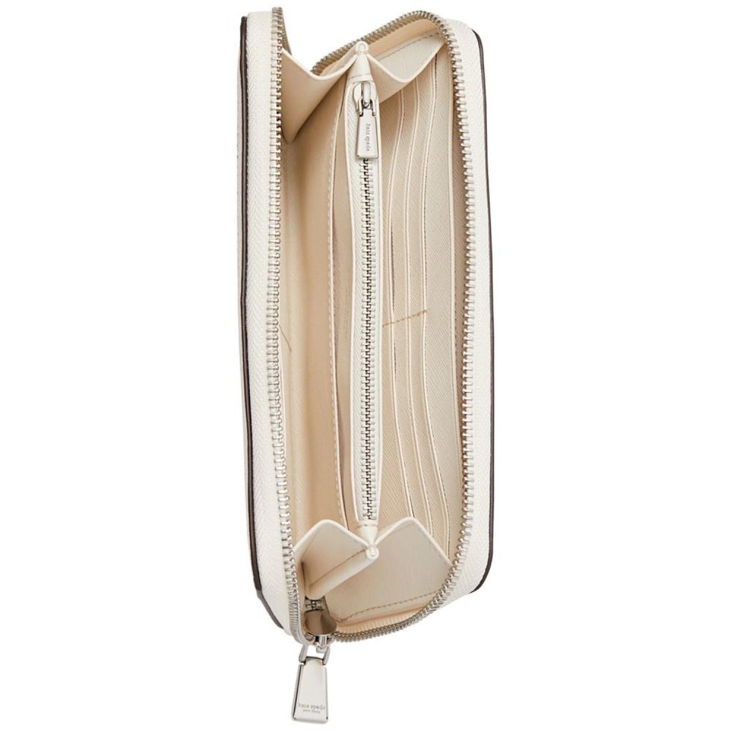 Morgan Crystal Inlay Saffiano Leather Zip Around Continental Wallet