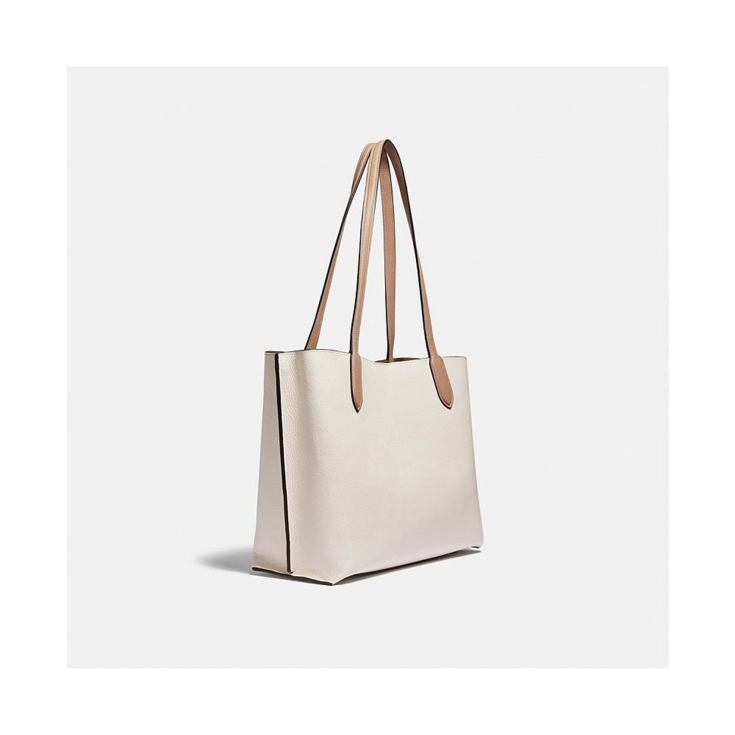 Polished Pebble Leather Willow Tote with Interior Zip Pocket
