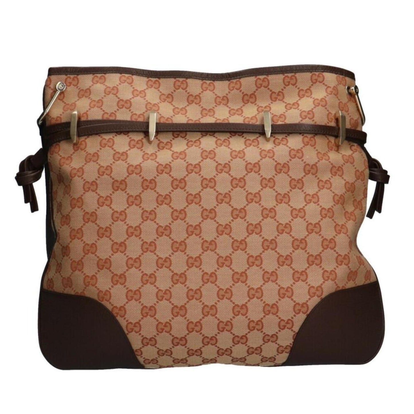 Gucci Horsebit Canvas Shopper Bag (Pre-Owned)