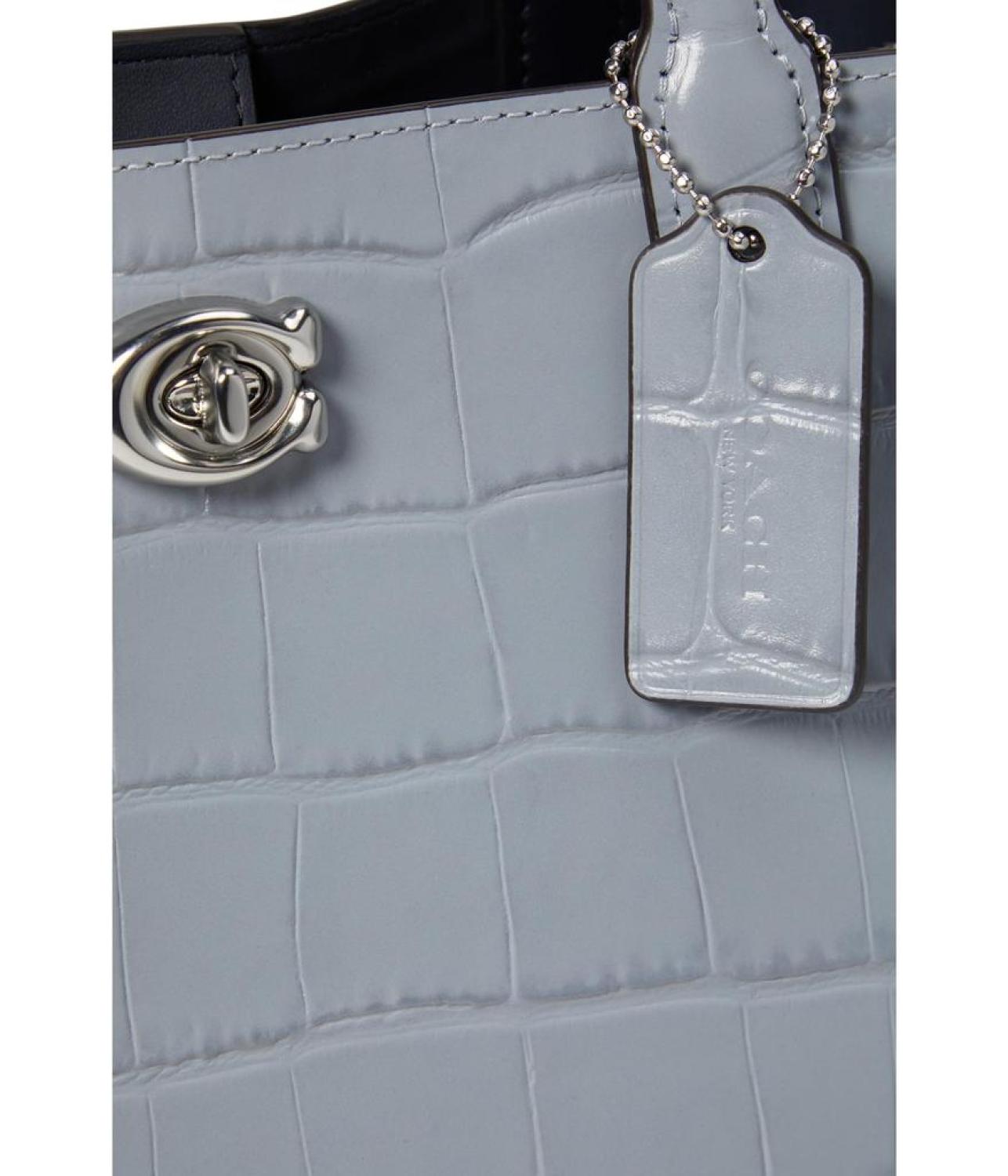 Embossed Croc Willow Tote 24