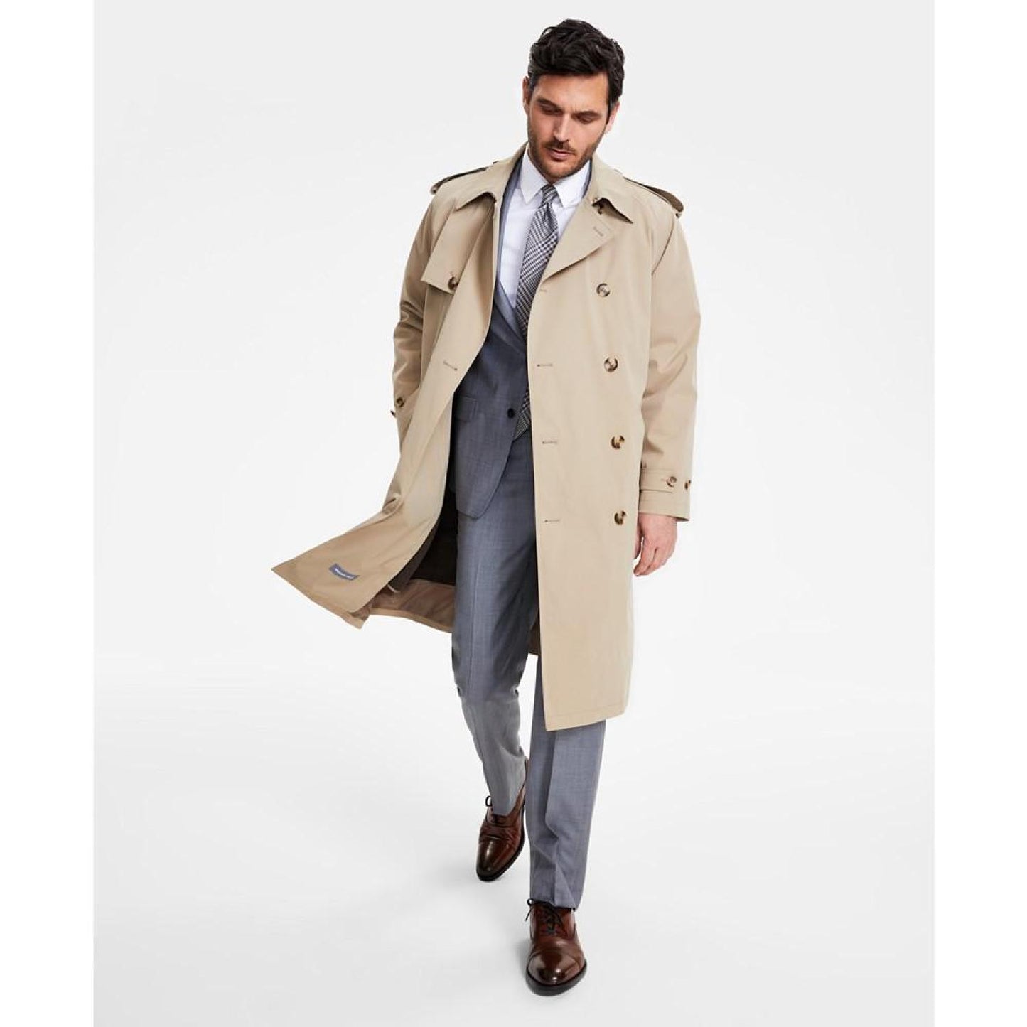 Men's Classic-Fit Trench Coat