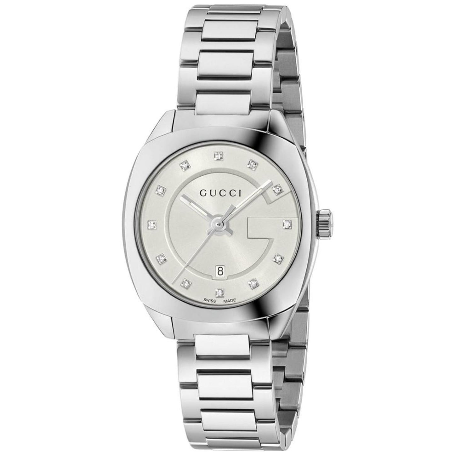 GG2570 Diamond Accent Stainless Steel Bracelet Watch 29mm