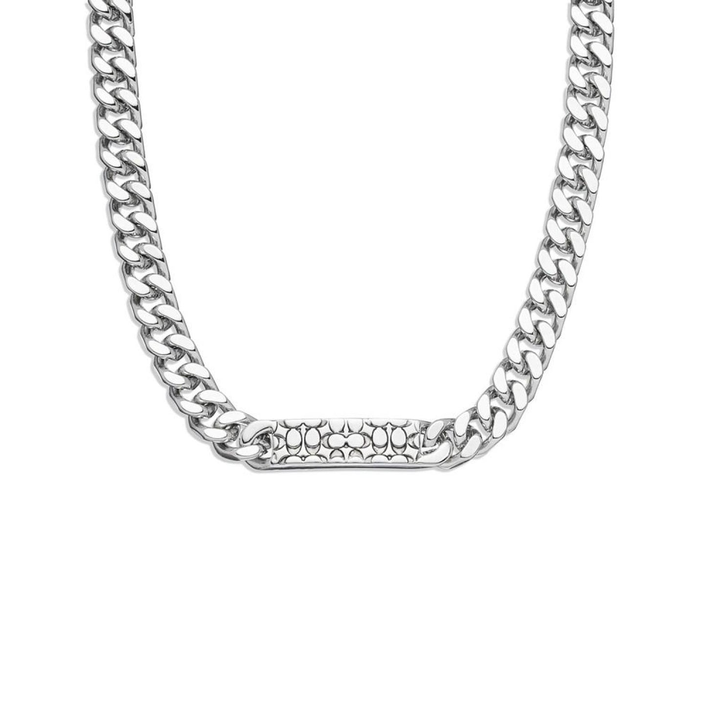 Quilted Signature Link Necklace
