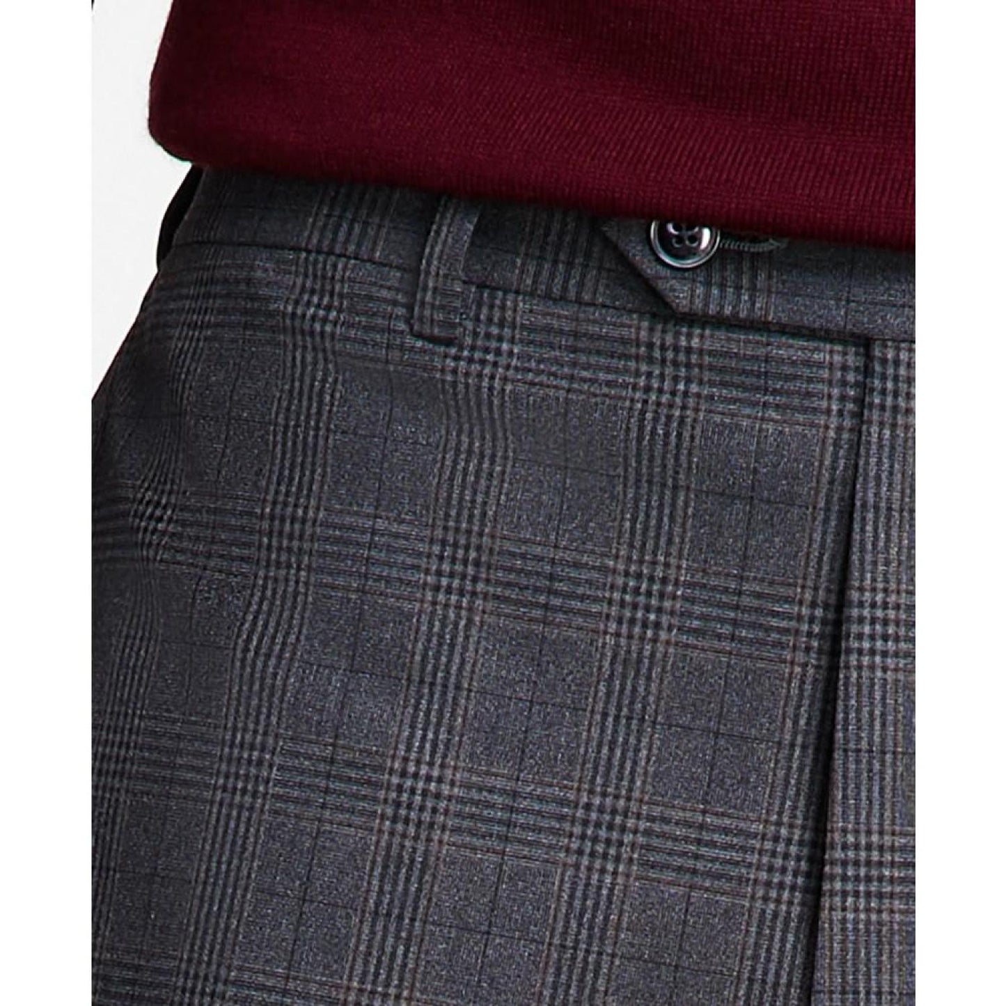 Men's Classic Fit Flat Front Creased Pants