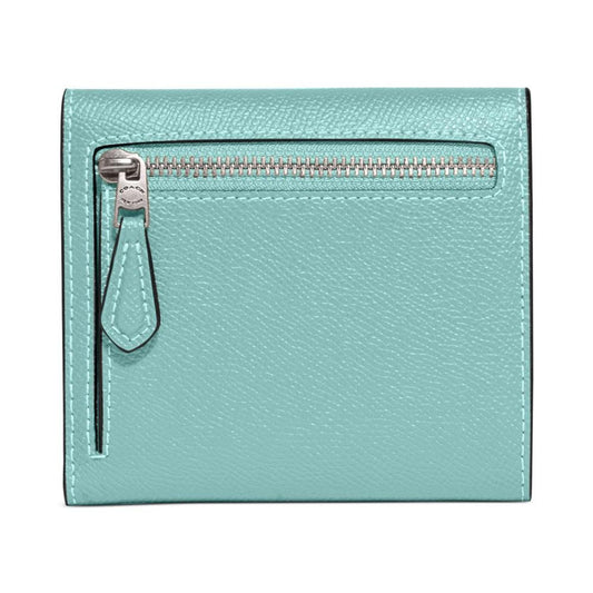 Wyn Tonal C Hardware Small Crossgrain Leather Wallet