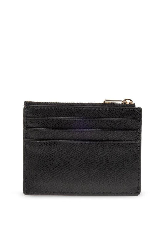 Furla Logo Plaque Zip-Up Card Holder