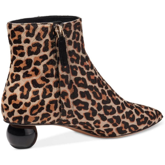 Sydney Womens Leather Calf Hair Ankle Boots