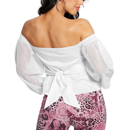 Women's Emma Twist-Front Off-The-Shoulder Peplum Top