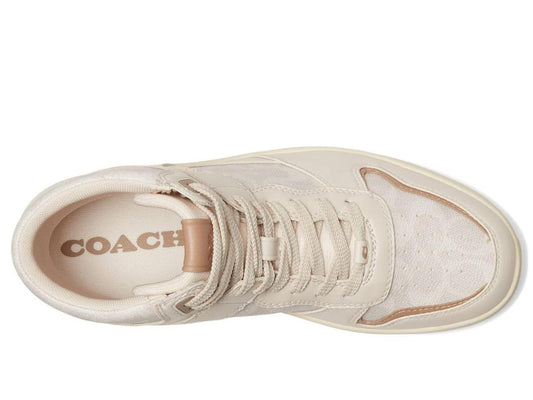 High-Top Coated Canvas Sneaker