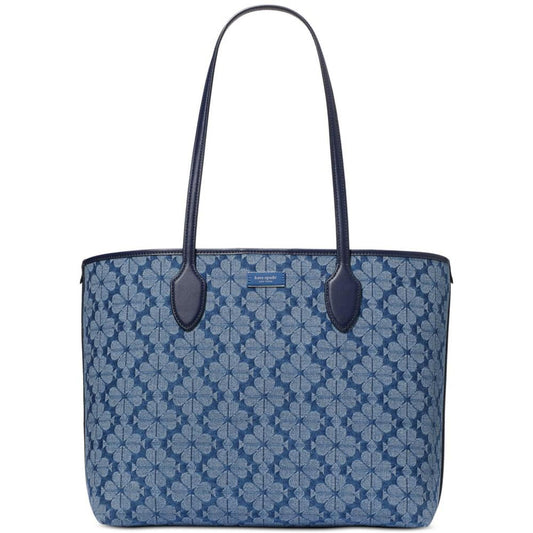 Spade Flower Jacquard Denim Bleecker Medium Tote