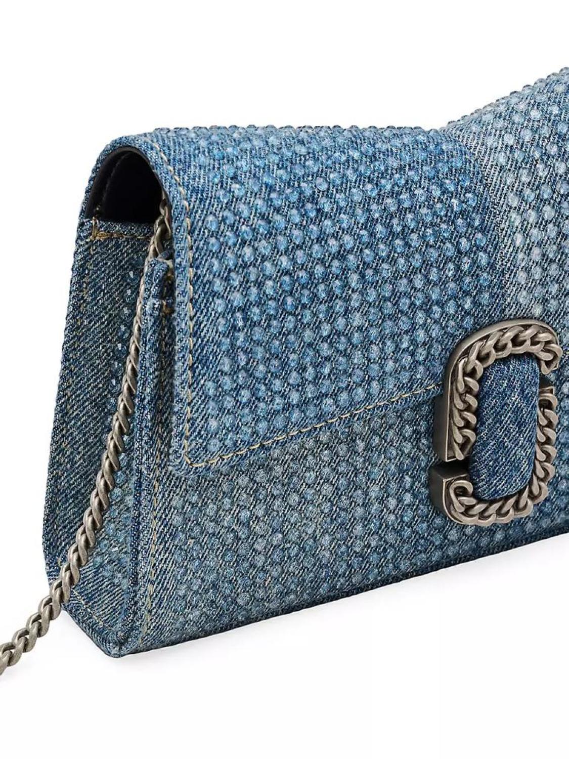 The Crystal Denim St. Marc Chain Wallet
