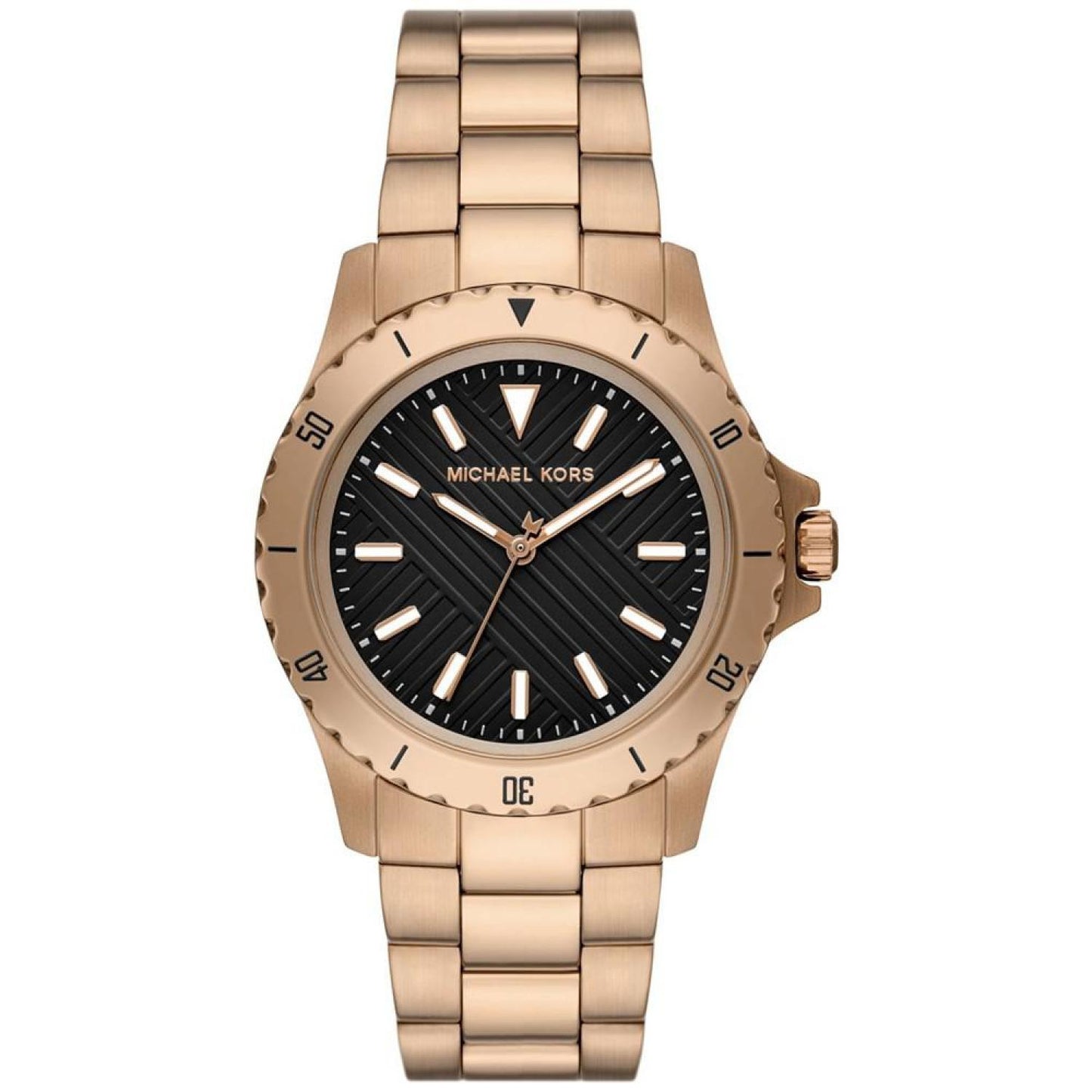 Men's Everest Three-Hand Beige Gold-Tone Stainless Steel Watch 40mm