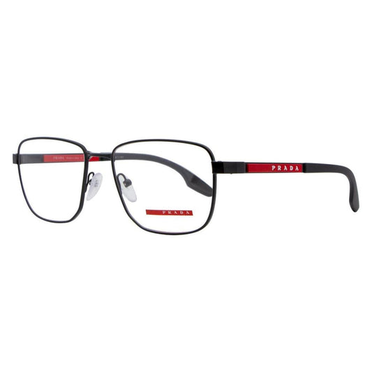Prada Linea Rossa  Rectangular Eyeglasses PS50OV 1AB1O1 Black 55mm 50OV
