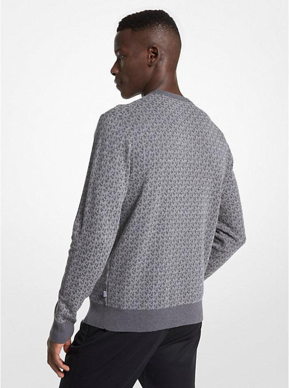 Logo Cotton Jacquard Sweater