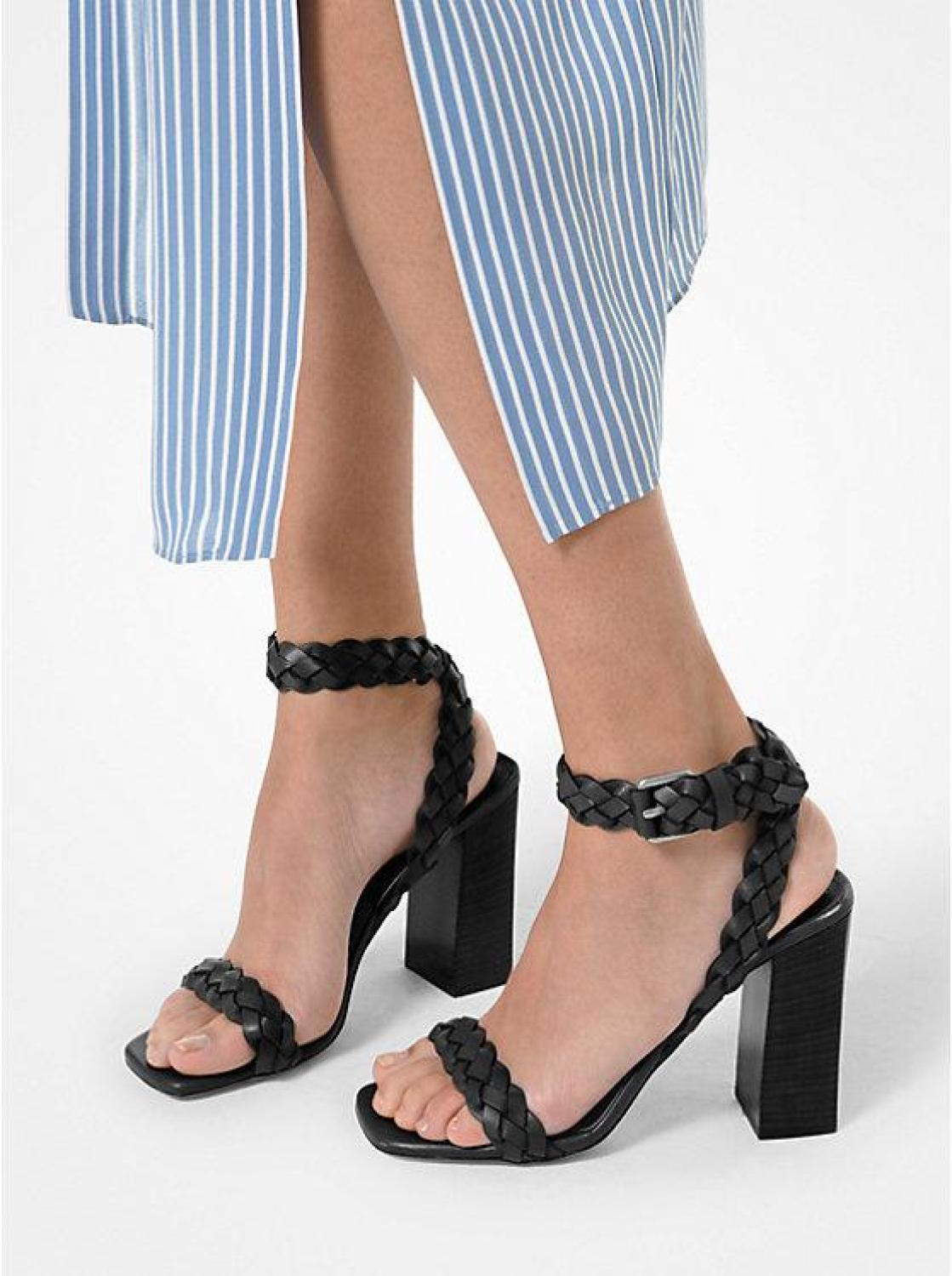 Pippa Woven Leather Sandal