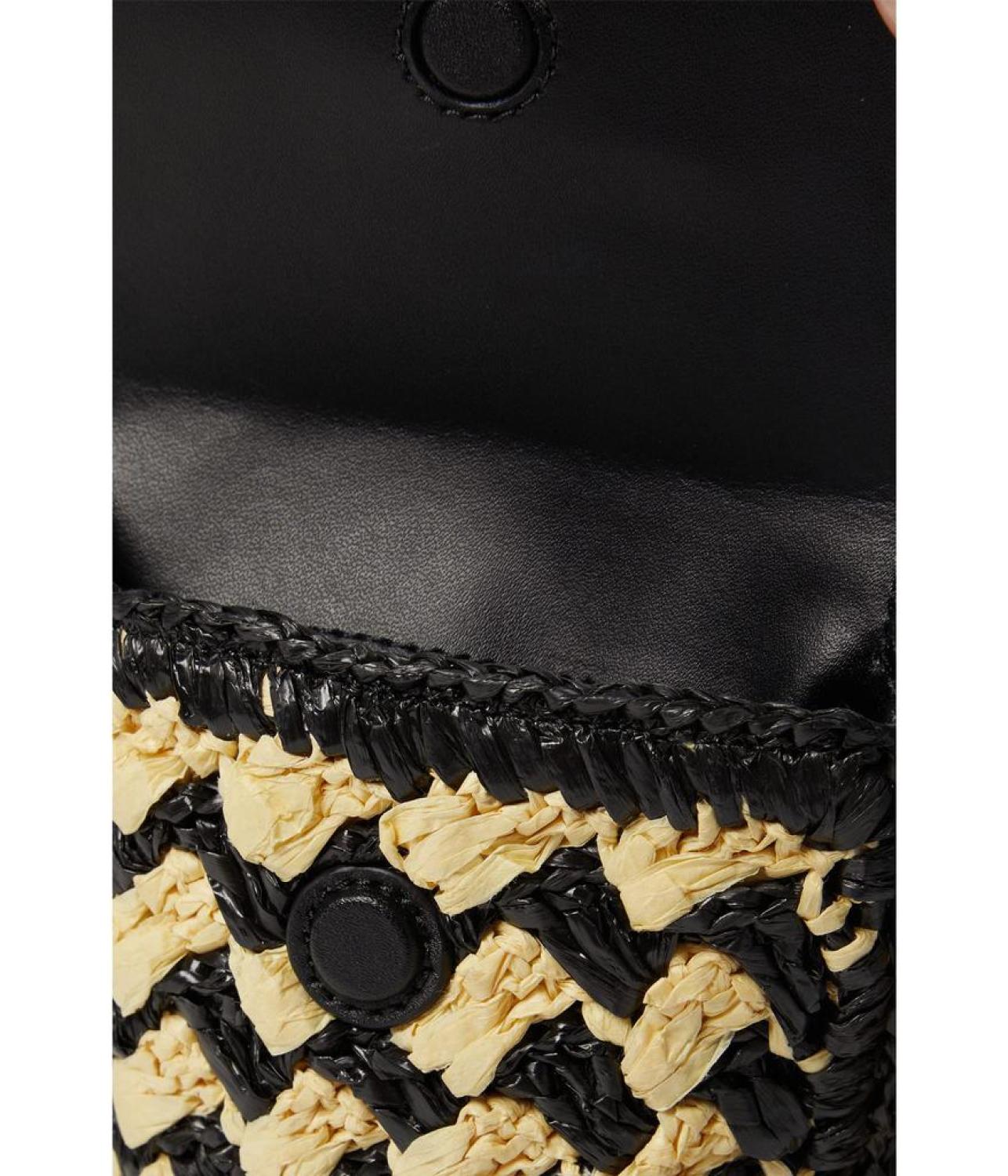 Summer Crossbody Striped Crochet North/South Phone Crossbody