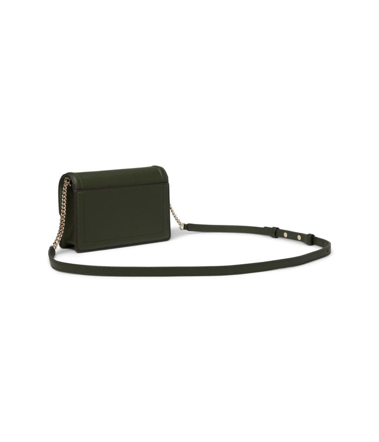 Knott Pebbled Leather Flap Crossbody