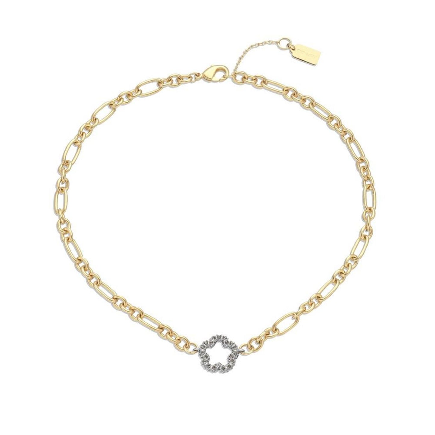 Faux Stone Signature Pave Tea Rose Choker