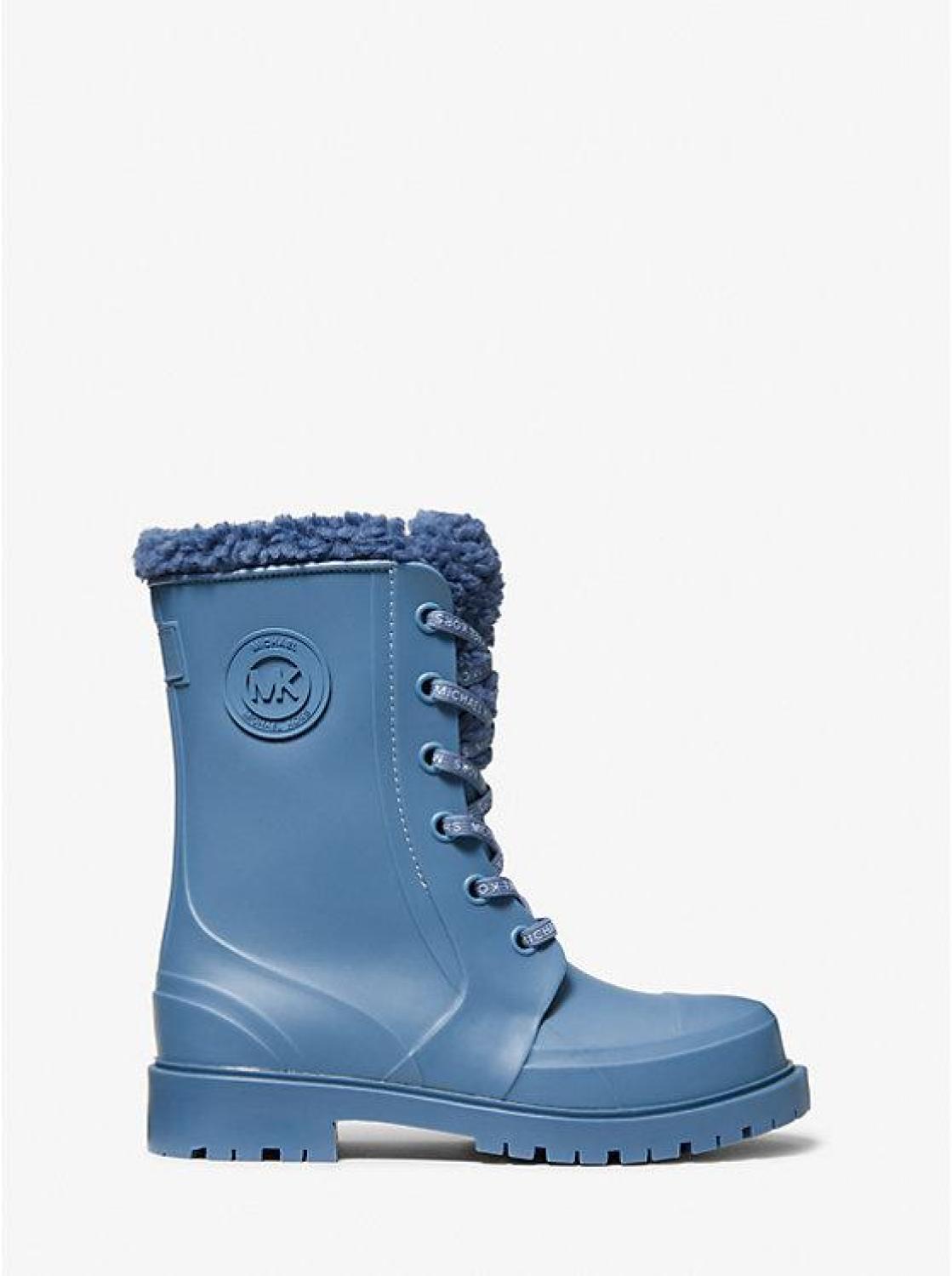 Montaigne Faux Shearling-Lined PVC Rain Boot