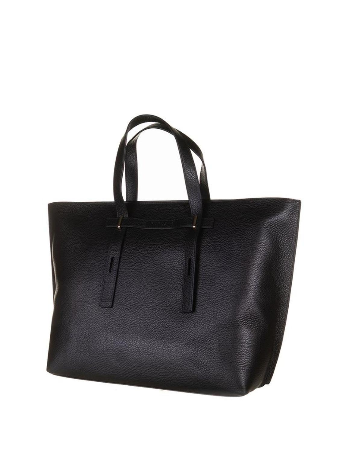 Furla Giove Logo Debossed Shopping Bag